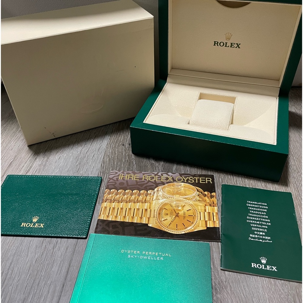 ROLEX watch box with books and cardholder